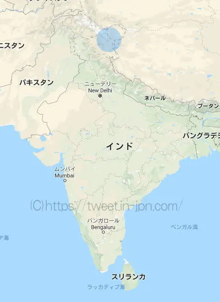 インドの地図